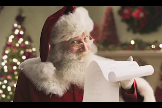 be your santa claus voice over