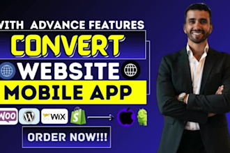 convert your ecommerce website into an IOS or android app and go mobile