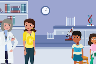 craft custom 2d animated explainers, character animation, and kinetic typography