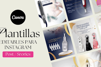 diseñaré plantillas listas para usar en tus redes sociales