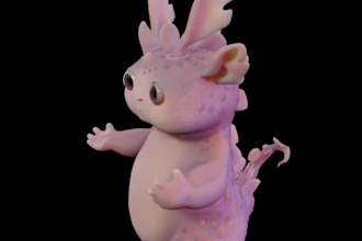 create a 3d character model for you in blender