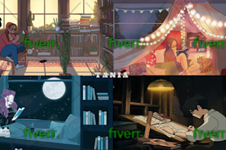 create lofi animation, lofi loop animation