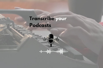 provide audio and video english transcription quickly