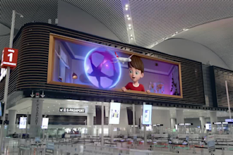 create high impact dooh animations for digital signage and ads, foh 3d animation