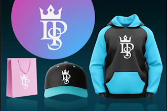 make best fashion monogram lettering clothing logo and hoodie design for you