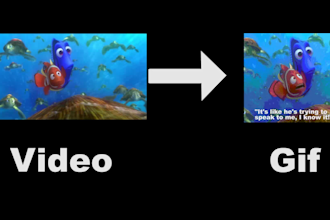 convert small videos or a group of images to gif animation