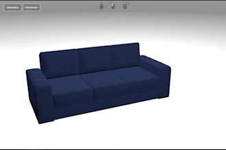 do 3d furniture chair, table , sofa, bed, and  for dining