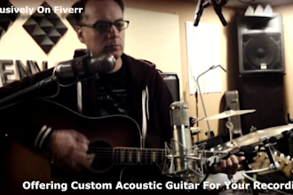 play acoustic guitar, ukulele or mandolin on your song