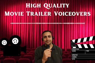 record a high quality australian movie trailer voice