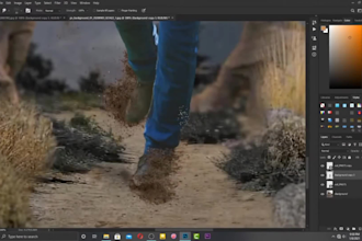 do photo manipulation, composite and adobe photoshop editing