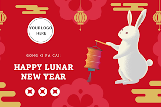 create lunar chinese new year greetings with canva