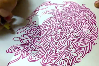 create a custom, intricate calligraphic circle for you