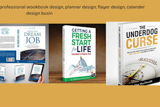 design custom digital journals, planner, lead magnets, workbook, business card