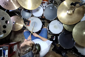 record your drum and percussion part