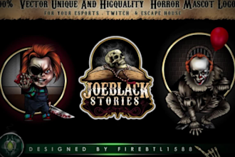 design horror scary logo