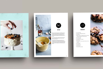 design mouthwatering cookbook, vegan branded meal ebook for amazon lead generate