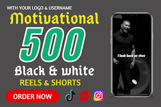 create 500 viral motivational youtube shorts videos and tiktok, instagram