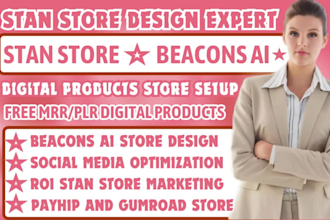 stan store design, beacons ai, payhip, gumroad, stan store marketing, stan store