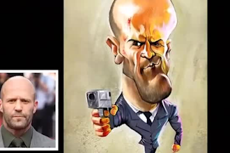 create digital caricatures, cartoons, family portraits