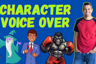 record an american character voice over