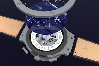 create realistic 3d watch model and product rendering