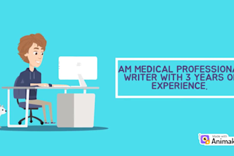 write researched medical articles and blog posts
