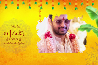 create telugu hindu wedding invitation video editing
