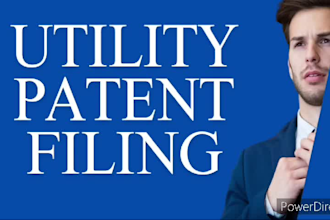 do utility patent search, patent drafting and patent filing
