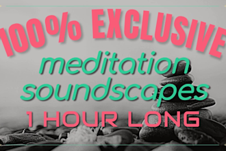 create a custom meditation music for commercial use