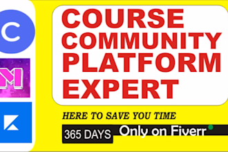 set up mighty networks kajabi hivebite circle community and course