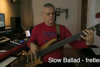 record professional electric bass for your song in any style