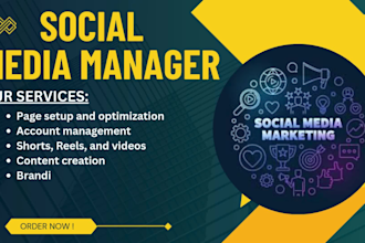 be your expert social media manager to grow your brand