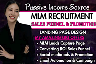 mlm sales funnel, mlm promotion, affiliate recruitment, mlm promotion, mlm leads
