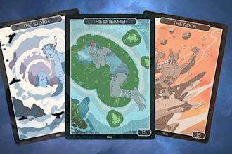 draw custom tcg and ccg card illustrations