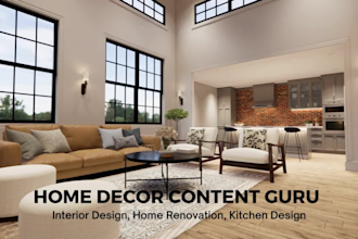 write high quality home decor, interior design blog article