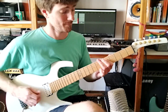 record rhythm or soloist guitar on your rock song