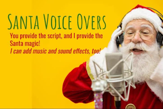 do a santa claus voice over