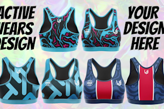 design full sublimated shirts, mockups and vectors