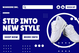 shoe ad poster design