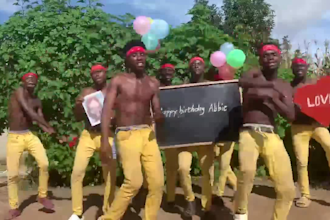 make funny african happy birthday video from africa