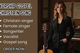 record christian gospel song christian lyrics worship song with female vocal
