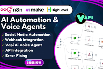 gohighlevel vapi ai retell synthflow ghl ai voice agent, n8n automation ai agent