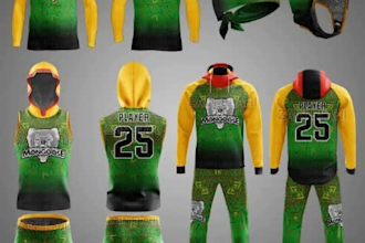 design sublimation 3d mockups, clothing, apparel, sportwear, and all 3d logo