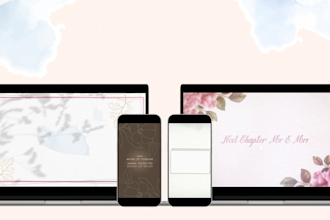 create animated 4k wedding invitation video
