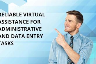 reliable virtual assistant for administrative and data entry tasks