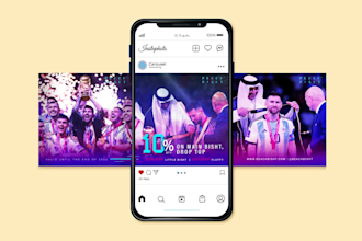 design instagram carousel post, facebook ads, posts