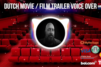 record an epic movie trailer voice or dutch male voice over