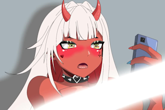 make a 2d nsfw anime animation for you