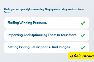 build your shopify dropshipping store with winning temu products