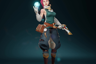 do 3d character modeling for games, films and projects